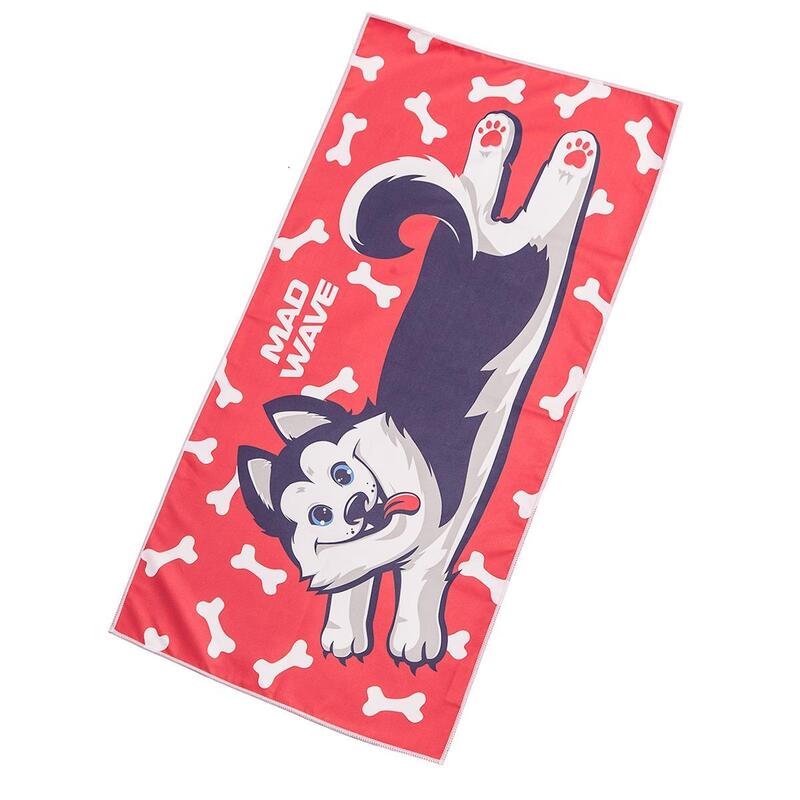 Petite serviette en microfibre Mad Wave Husky - Rouge