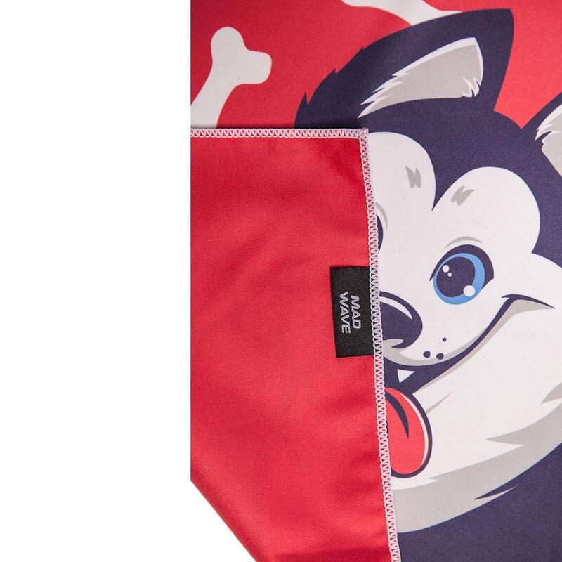 Petite serviette en microfibre Mad Wave Husky - Rouge