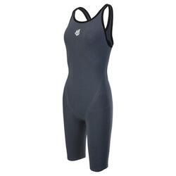 Mad Wave Carbshell Carbon Kneesuit dos ouvert Femme L Gris