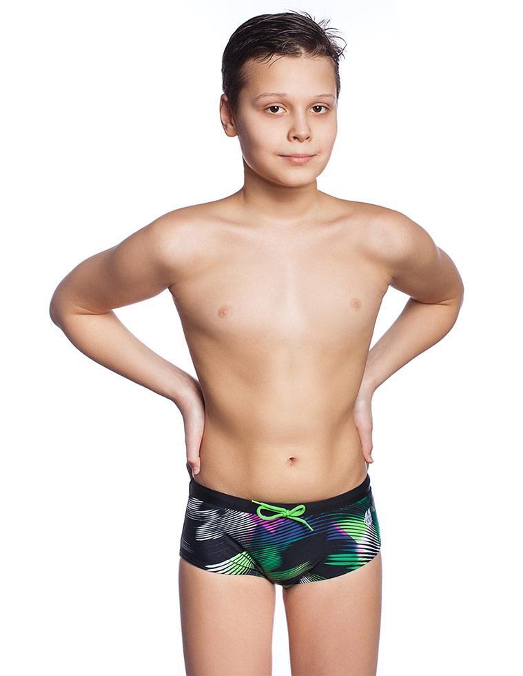Mad Wave Boy's Breacker Trunks - Green 1/7