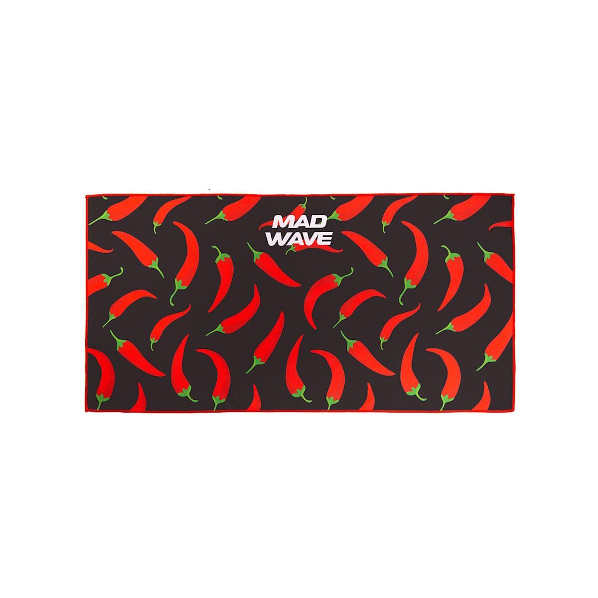 MAD WAVE Mad Wave Spicy Small Microfiber Handdoek - Zwart/Rood