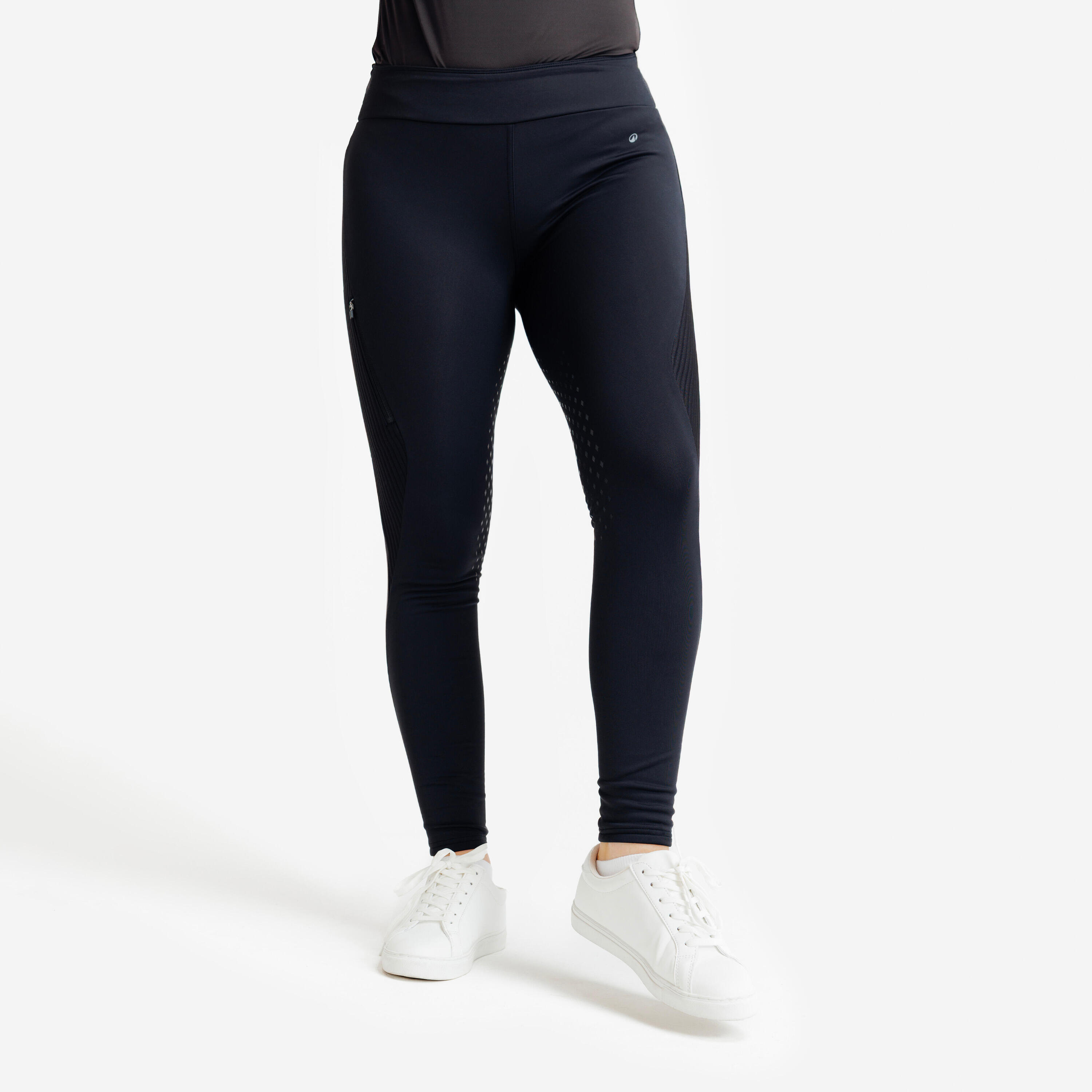 FOUGANZA Tweedehands - WARME DAMESLEGGING VOOR PAARDRIJDEN FULL GRIP 500... - UITSTEKEND
