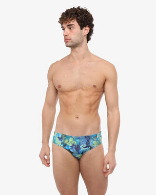 Blaue und mehrfarbige Badeshorts aus Synthetik für Herren