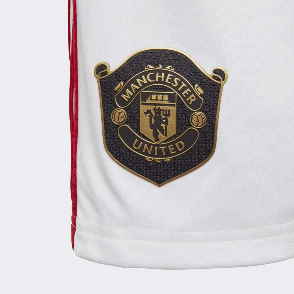 adidas Short Manchester United Enfant, Blanc, Regular Fit, Taille 176 4/5