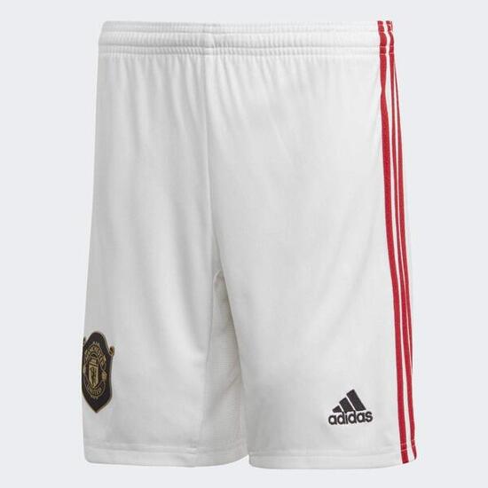 adidas Short Manchester United Enfant, Blanc, Regular Fit, Taille 176