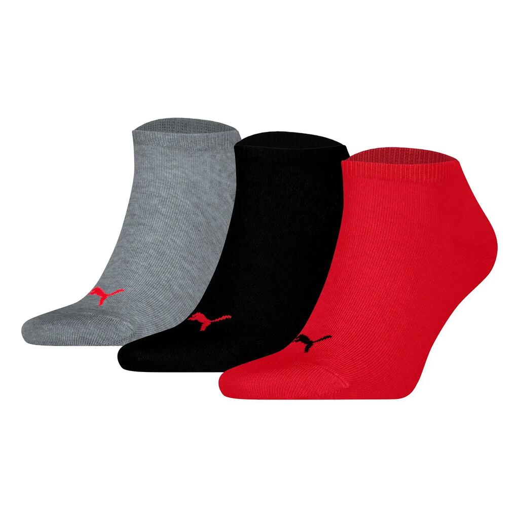 Socks Unisex Pack of 3 Stretch-Sneaker Plain 3P