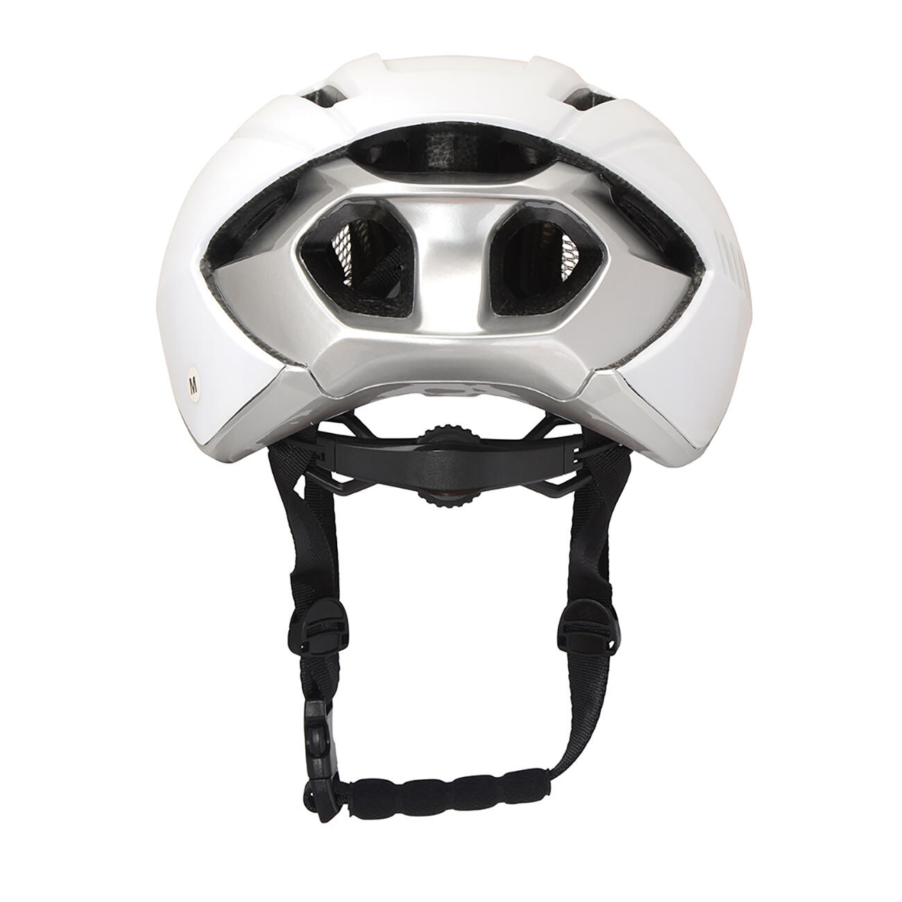 RH+ RH+ Helmet COMPACT Fietshelm GLANZEND WIT/GLANZEND ZILVER L/XL 2/7