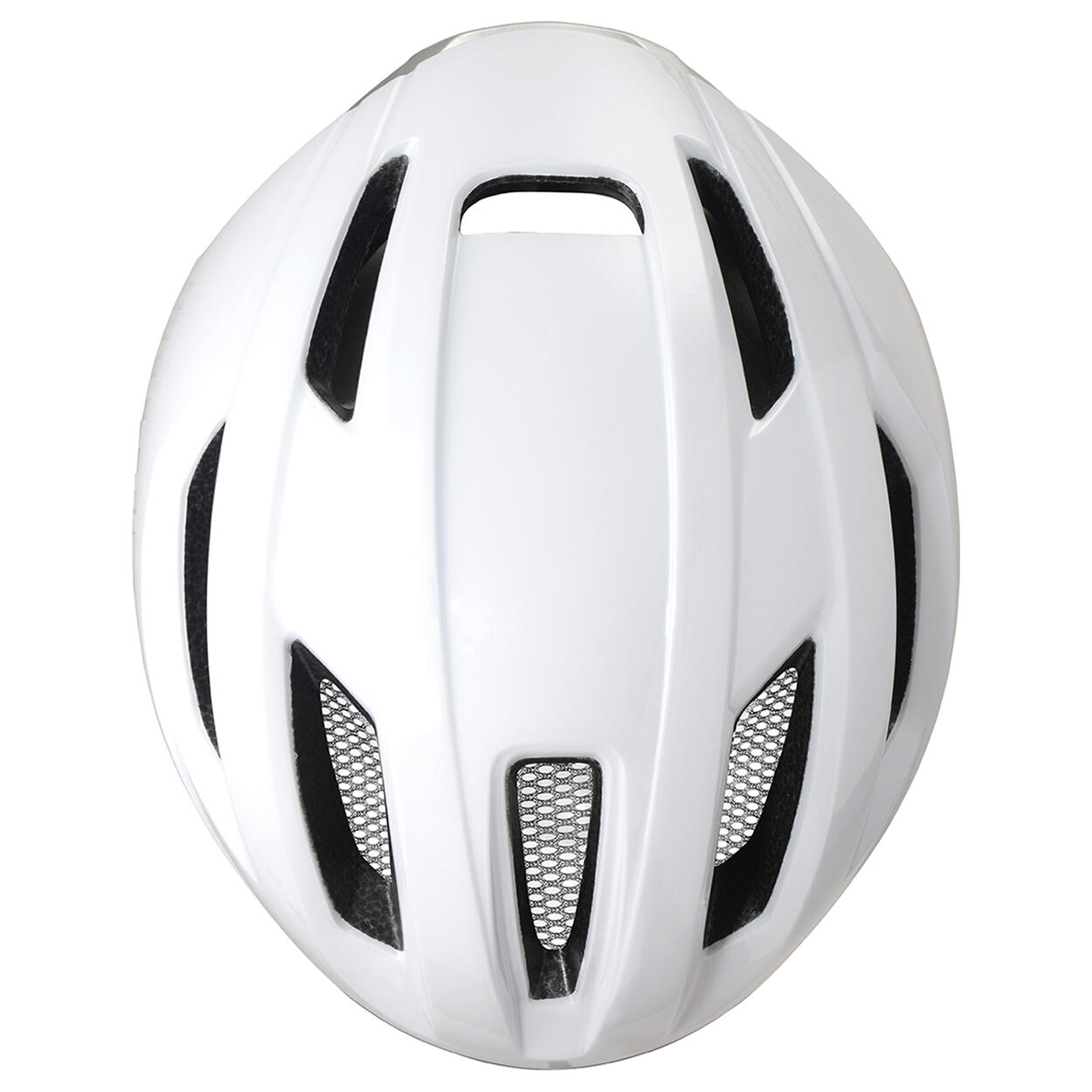 RH+ RH+ Helmet COMPACT Fietshelm GLANZEND WIT/GLANZEND ZILVER L/XL 4/7