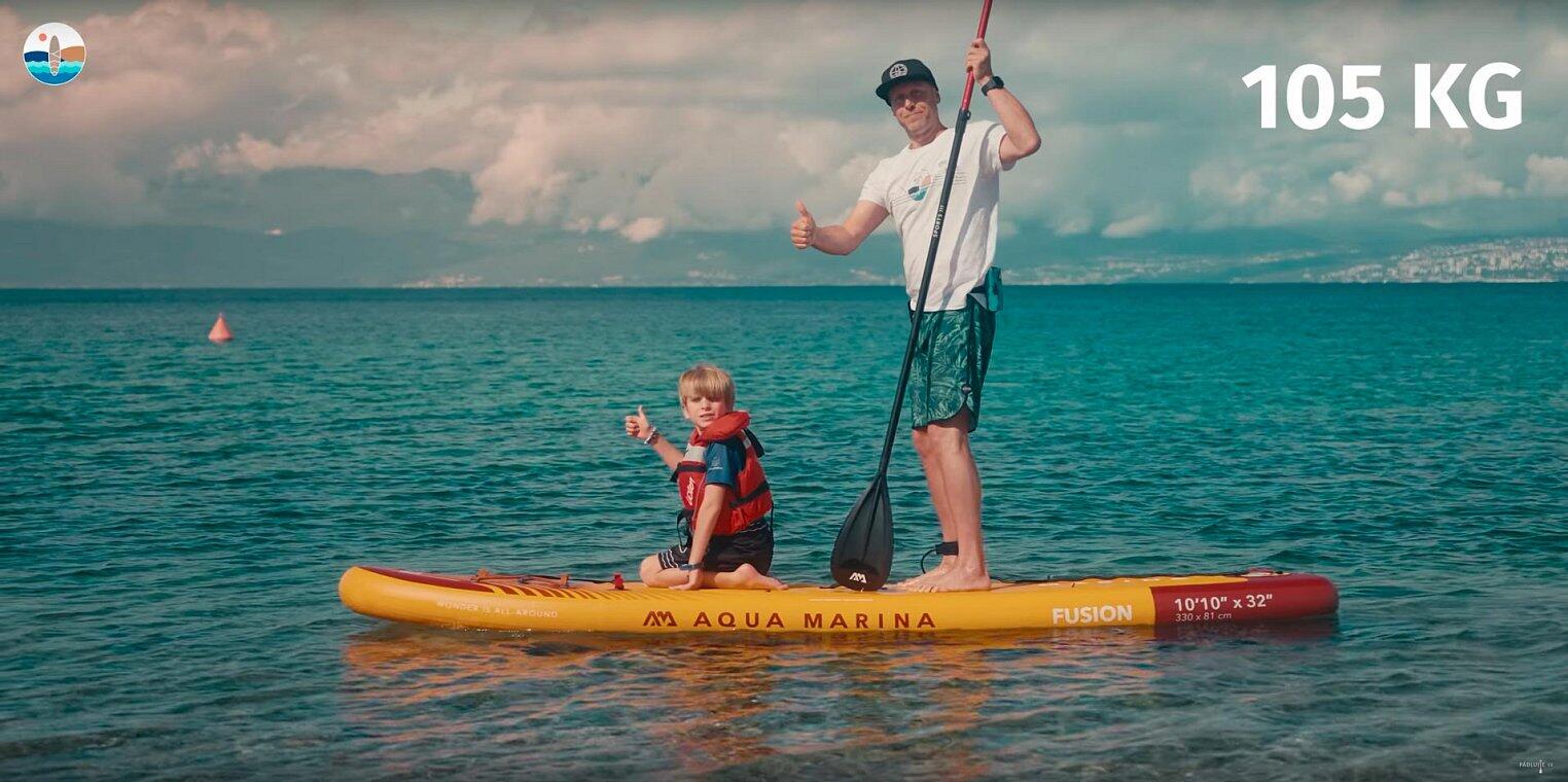 Deska SUP allround ADULT AQUA MARINA FUSION 10'10 2023 z siedziskiem i wiosłem 3/7