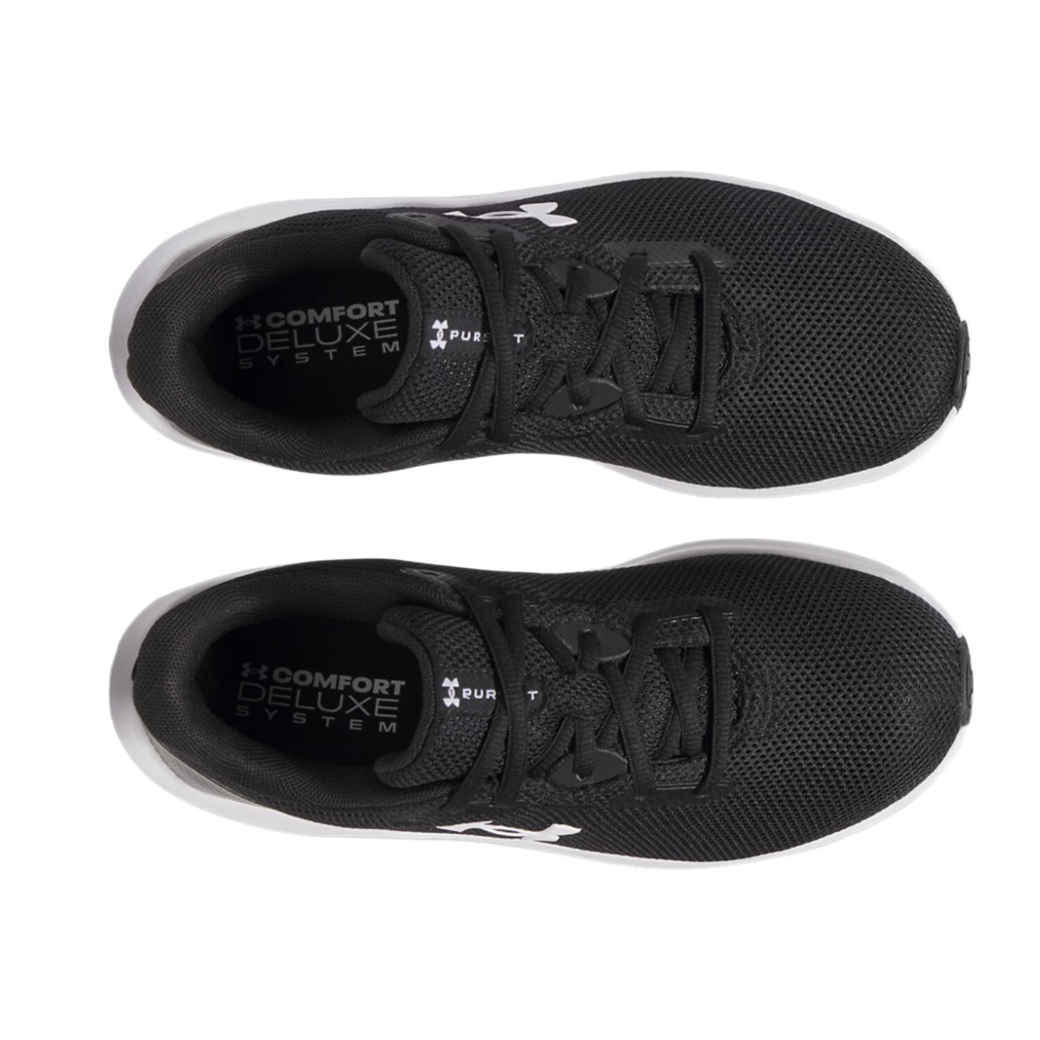 Mens Charged Pursuit 4 Trainers (Black/White) 4/4