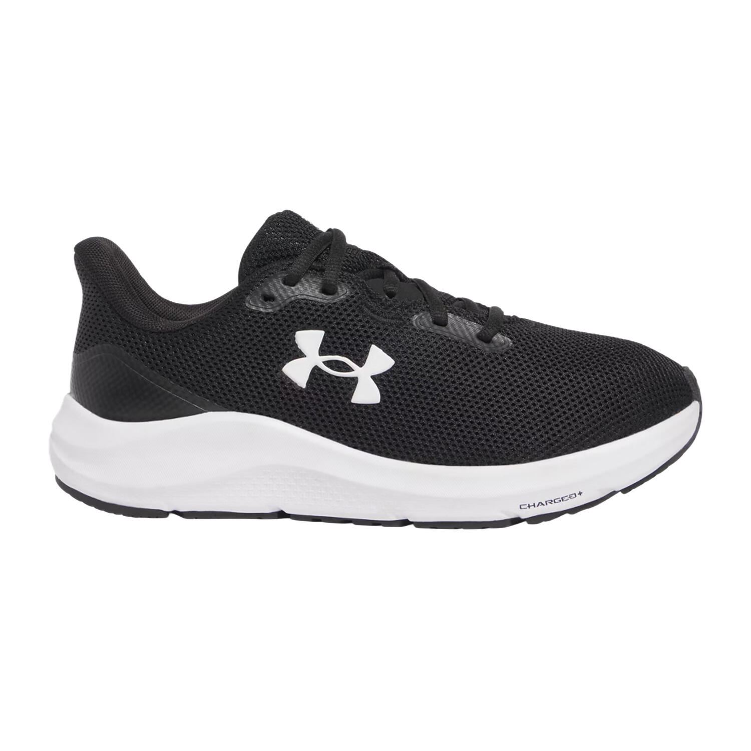 Mens Charged Pursuit 4 Trainers (Black/White) 3/4