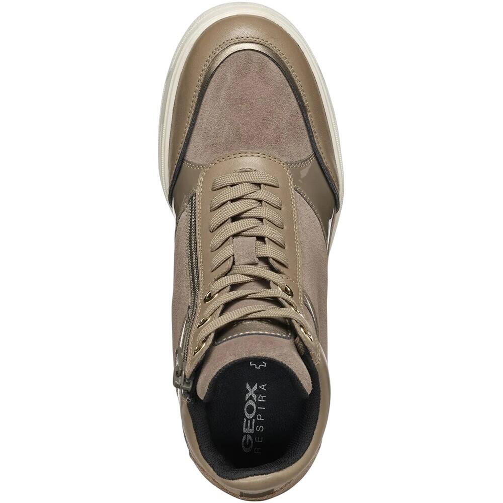 Womens/Ladies Maurica Suede Trainers (Dark Taupe) 4/4