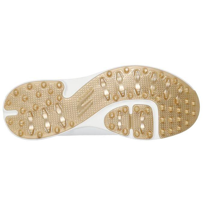 Skechers Go Golf Jasmine 2GF Dames Golfschoenen Wit Goud 2/5