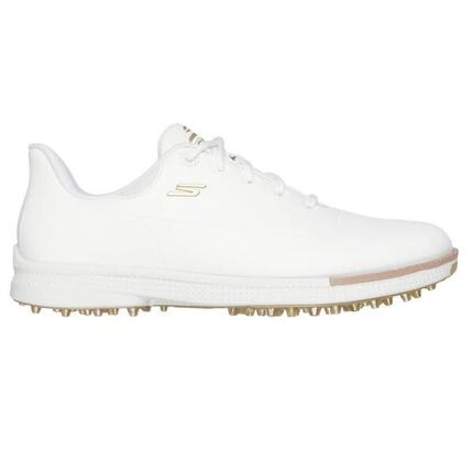 Chaussures de golf Skechers Go Golf Jasmine 2GF pour femme, blanc et or