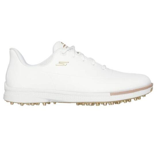 Chaussures de golf Skechers Go Golf Jasmine 2GF pour femme, blanc et or