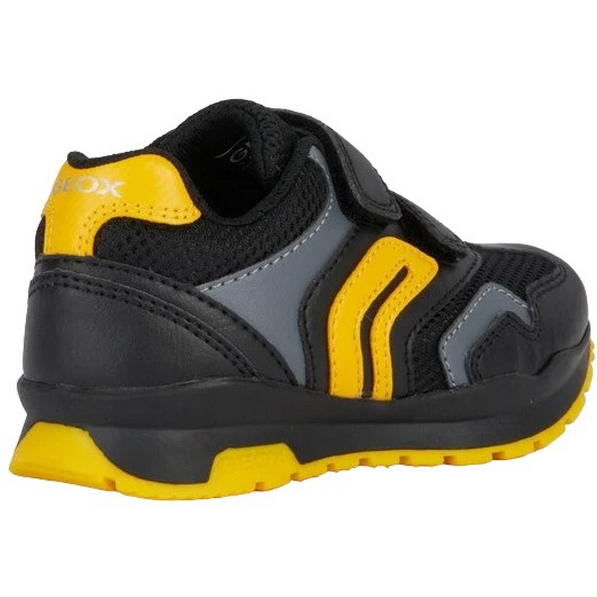 Sneaker "Pavel", Leder Kinder Schwarz/Gelb 2/4