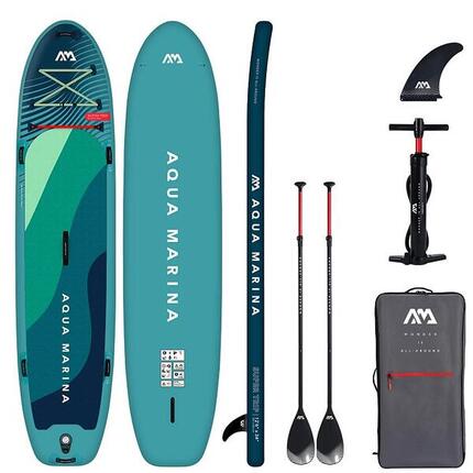 Deska SUP rekreacyjna unisex Aqua Marina Supertrip 12’6 zestaw z 2 wiosłami SUP