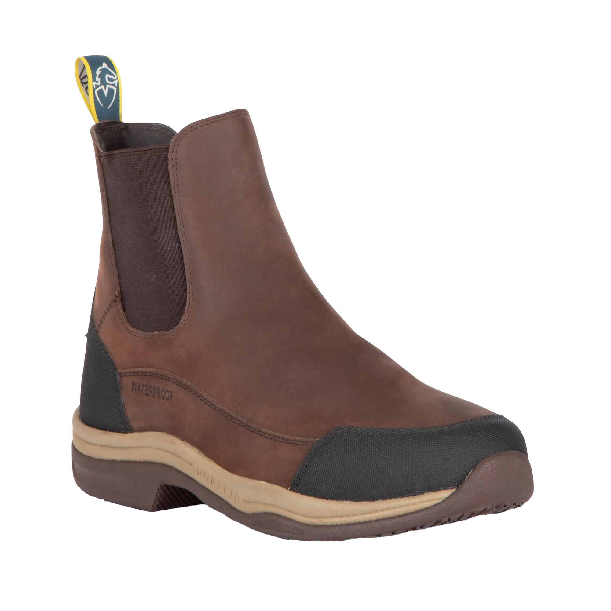 Womens/Ladies Genoa Xgrip Leather Chelsea Boots (Brown) 1/4