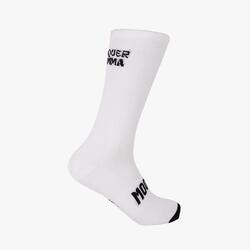 Chaussettes cyclisme été blanches respirantes Mooquer Dramma Pro