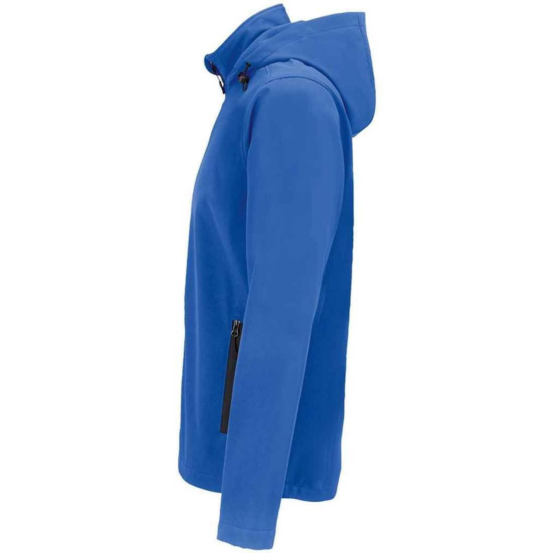 Mens Race Hooded Soft Shell Jacket (Royal Blue) 3/4