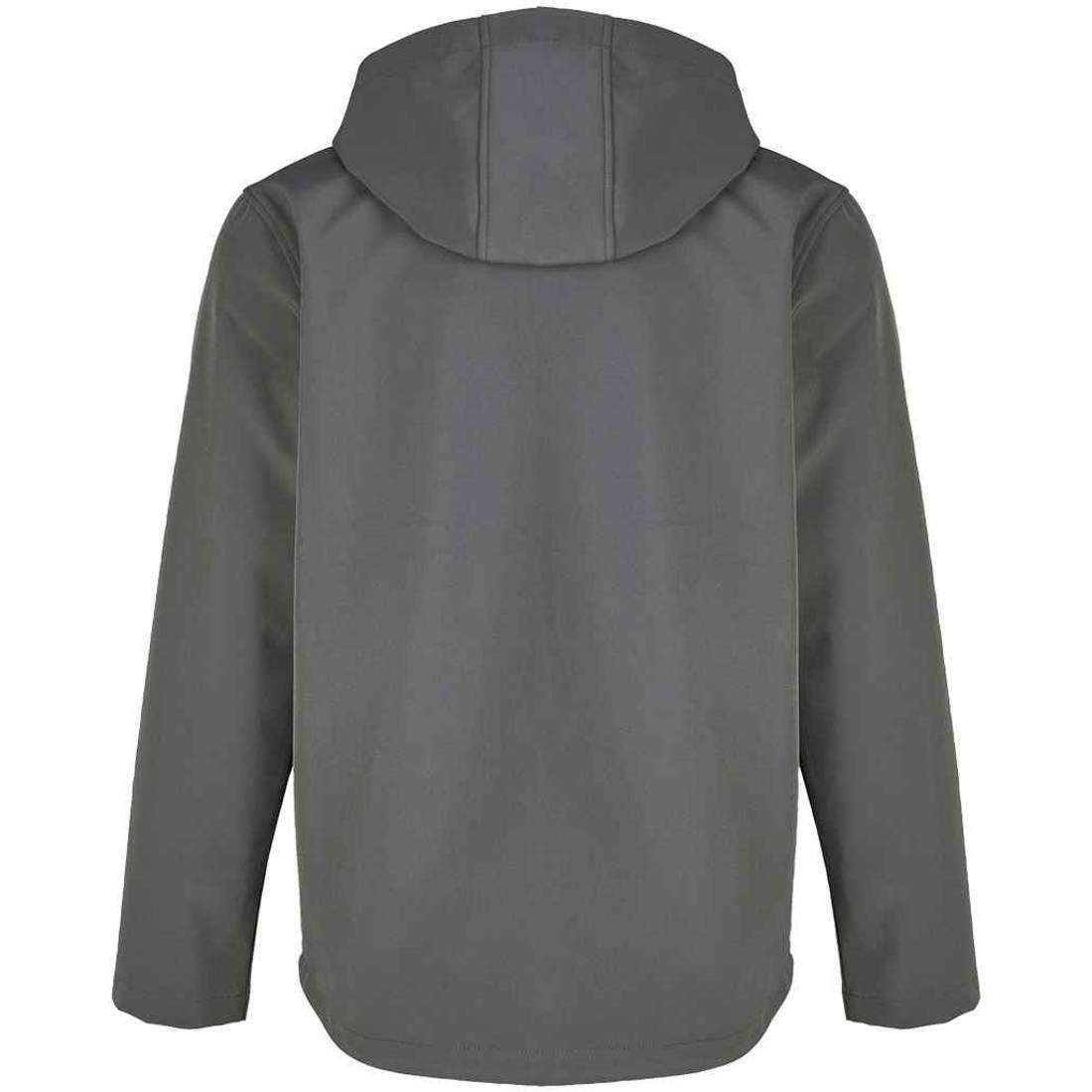 Mens Race Hooded Soft Shell Jacket (Charcoal) 2/4