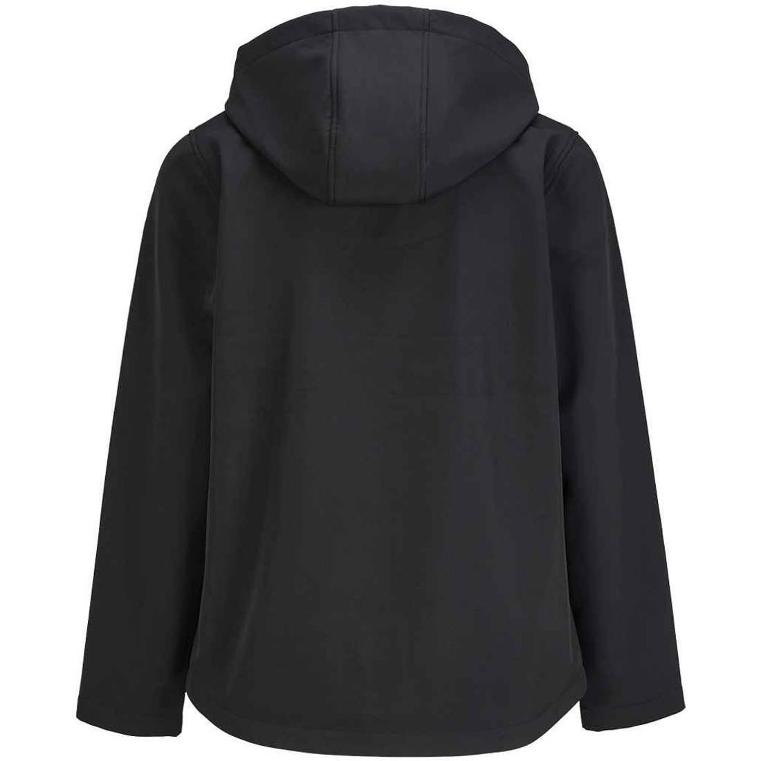 Womens/Ladies Race Hooded Soft Shell Jacket (Black) 2/3