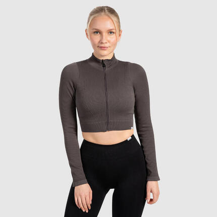 Damen Trainingsjacke Kompressionsjacke Zeya Beige