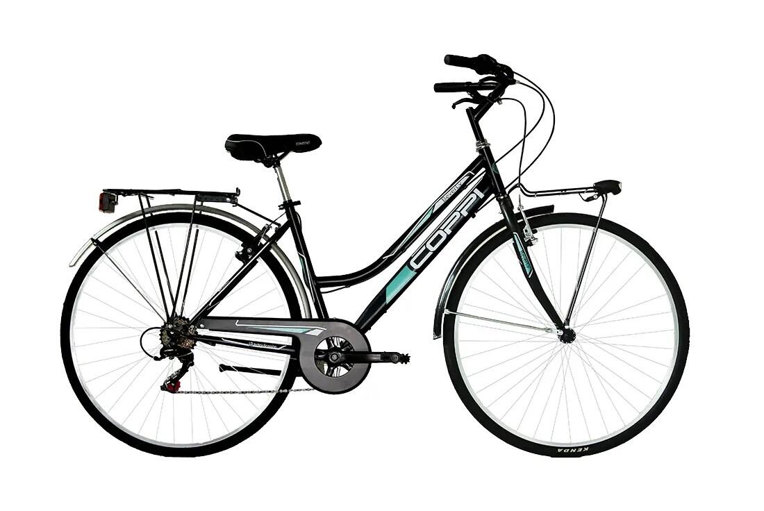 COPPI Bici muscolare - Coppi Beverly 28" Donna Trekking  -Nera\ Verde