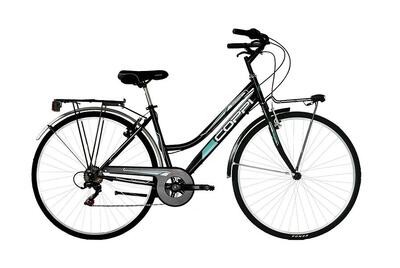 Bici muscolare - Coppi Beverly 28" Donna Trekking -Nera\ Verde