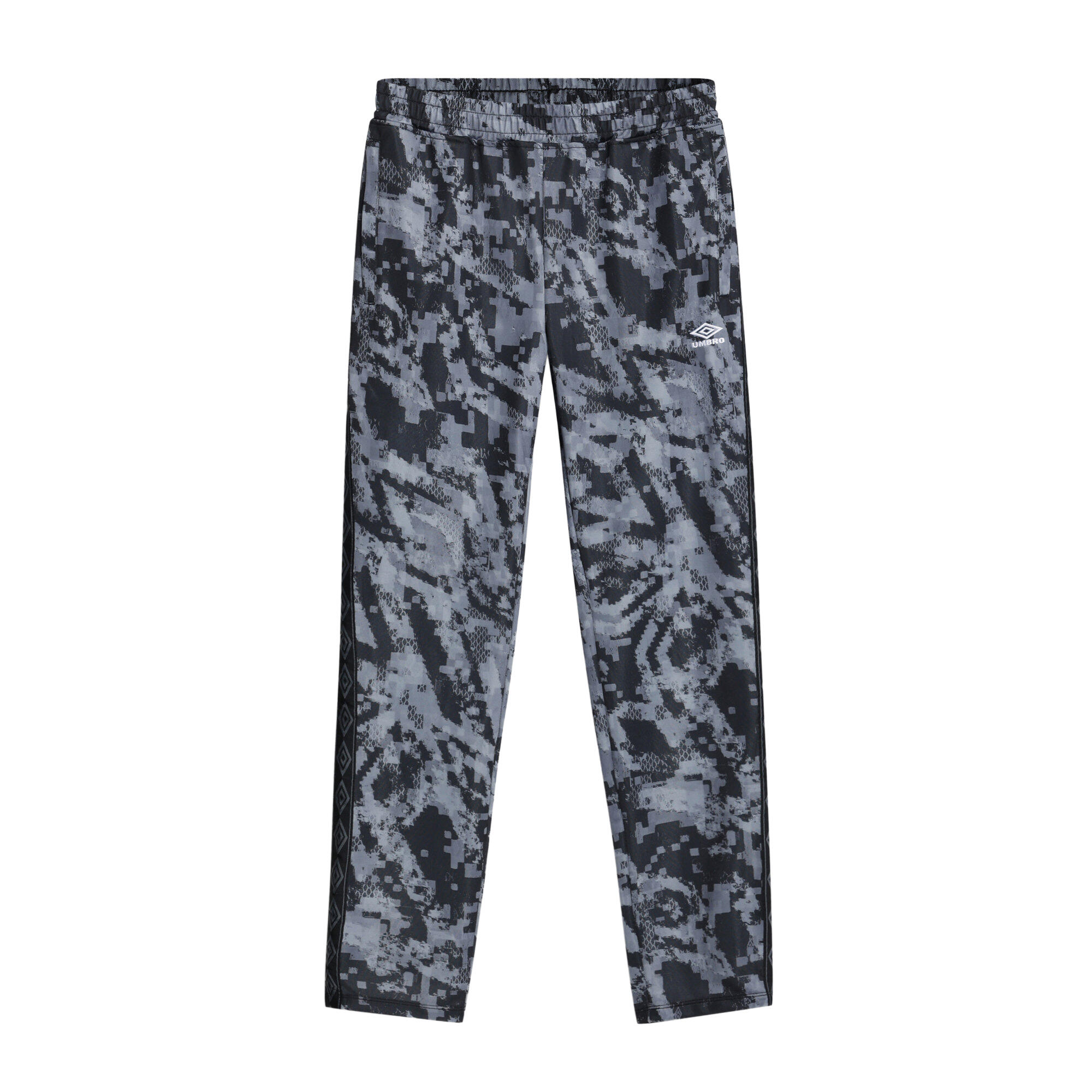 UMBRO Mens Taped Tracksuit Bottoms (Black Camo)