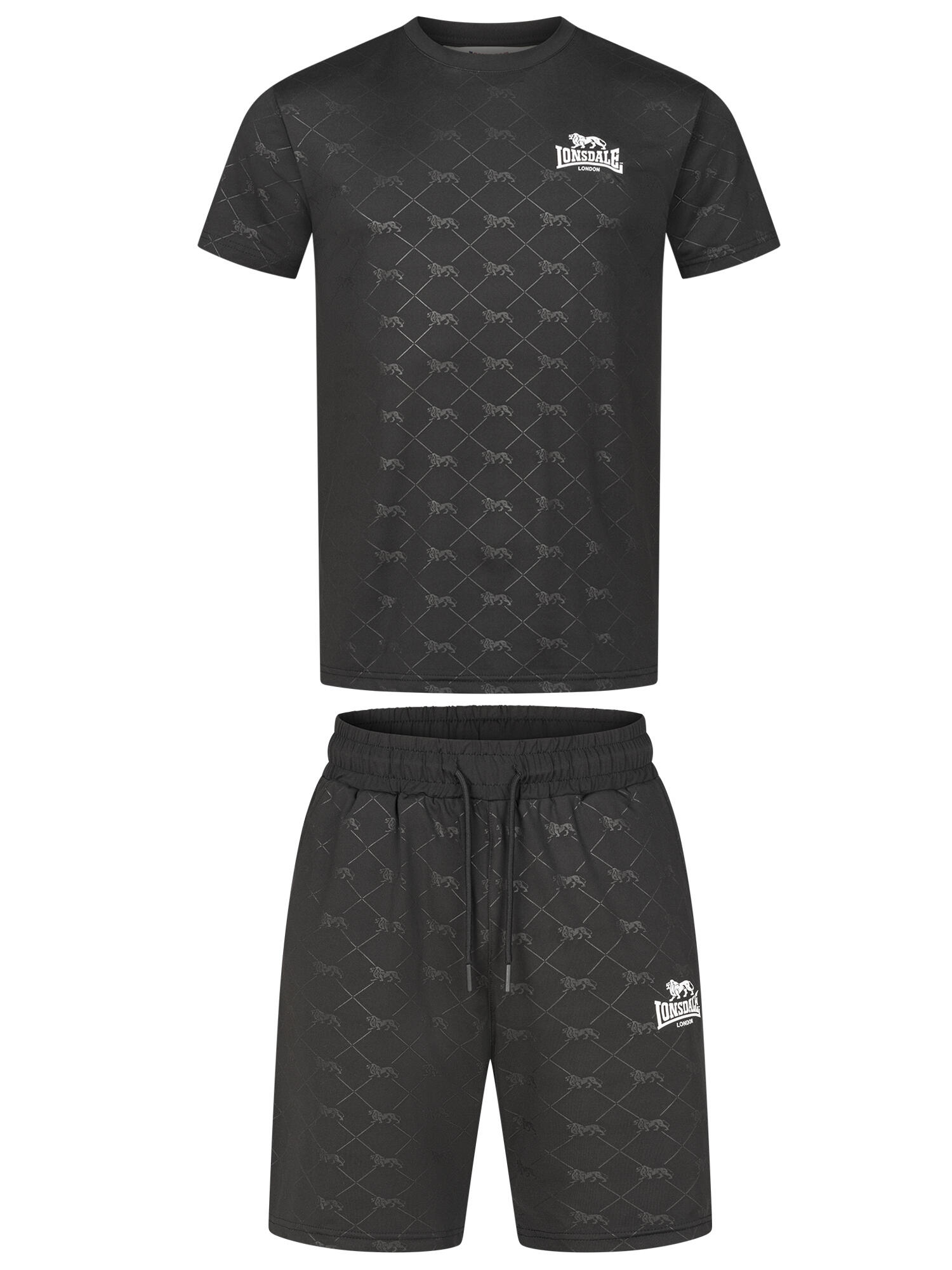 LONSDALE Functioneel shirt en shorts set voor heren, regular fit PRESTWOOD 2/7