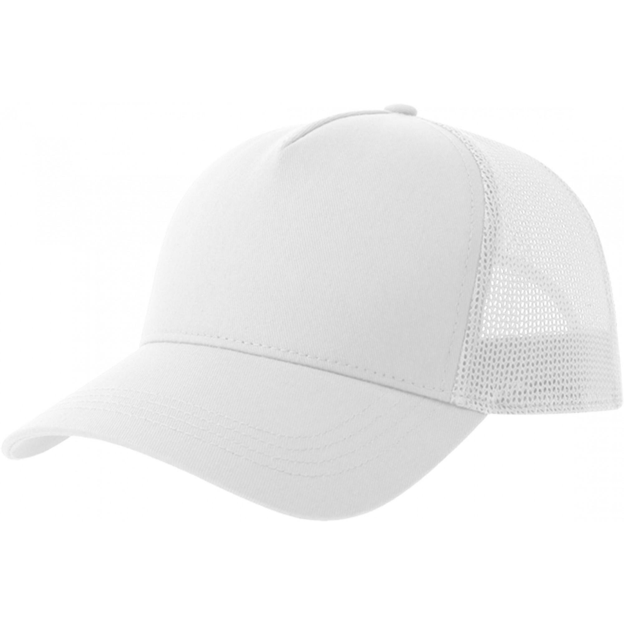 ATLANTIS Rapper 5 Panel Cotton Trucker Cap (White)