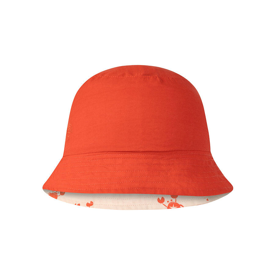 Swim Essentials | Sombrero de sol UV reversible beige/rojo con cangrejos 4/6