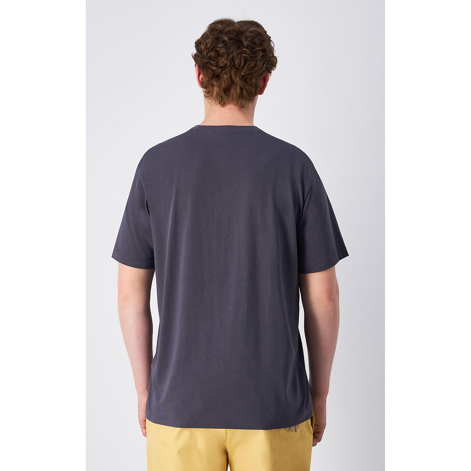 Champion SS TEE Light Cotton Jersey Uomo Logo Piccolo Cotone Marrone,L 3/3