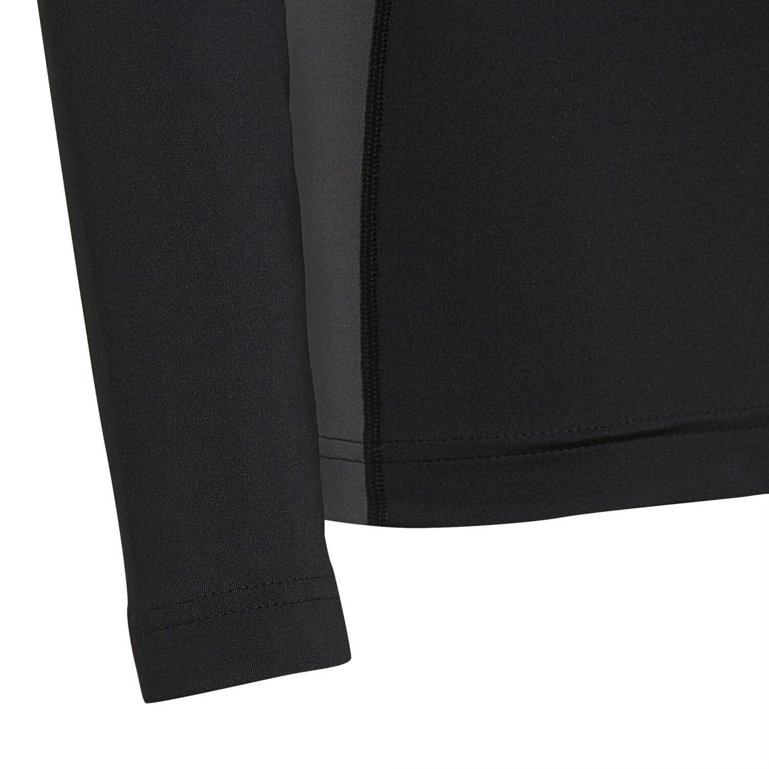 Maglietta Adidas per Bambini con Maniche Lunghe, Nero e Grigio 4/4