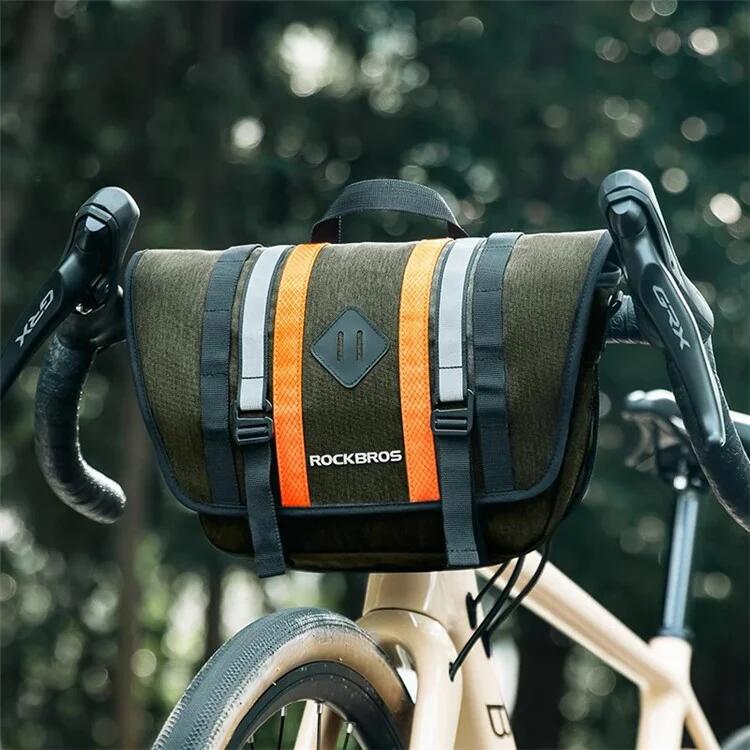 ROCKBROS Borsa Bici da Manubrio Impermeabile, Borsa Bicicletta da Corsa
