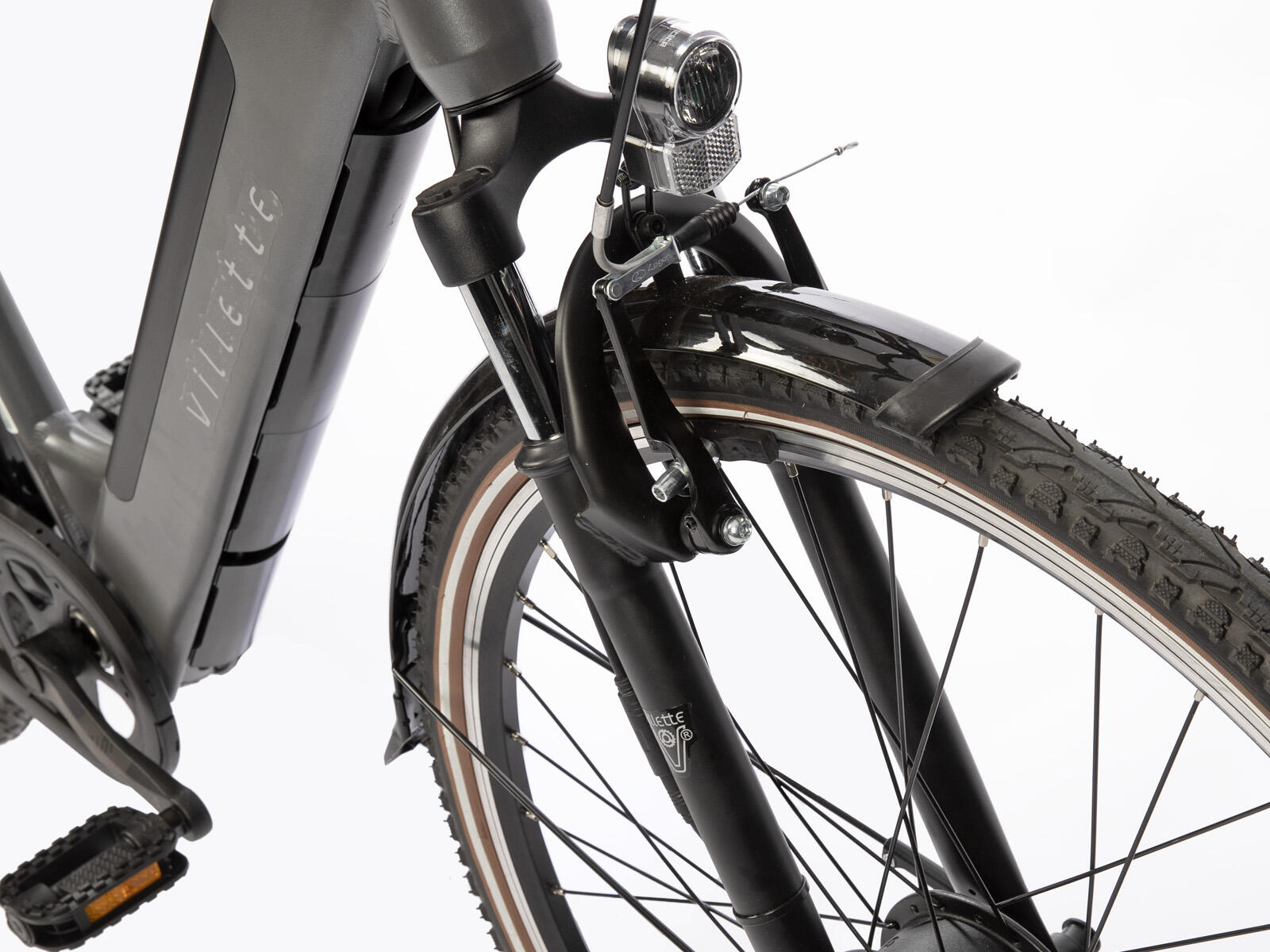 Elektrische stadsfiets l' Amant Eco Nexus 3 28 inch, donkergrijs 5/5