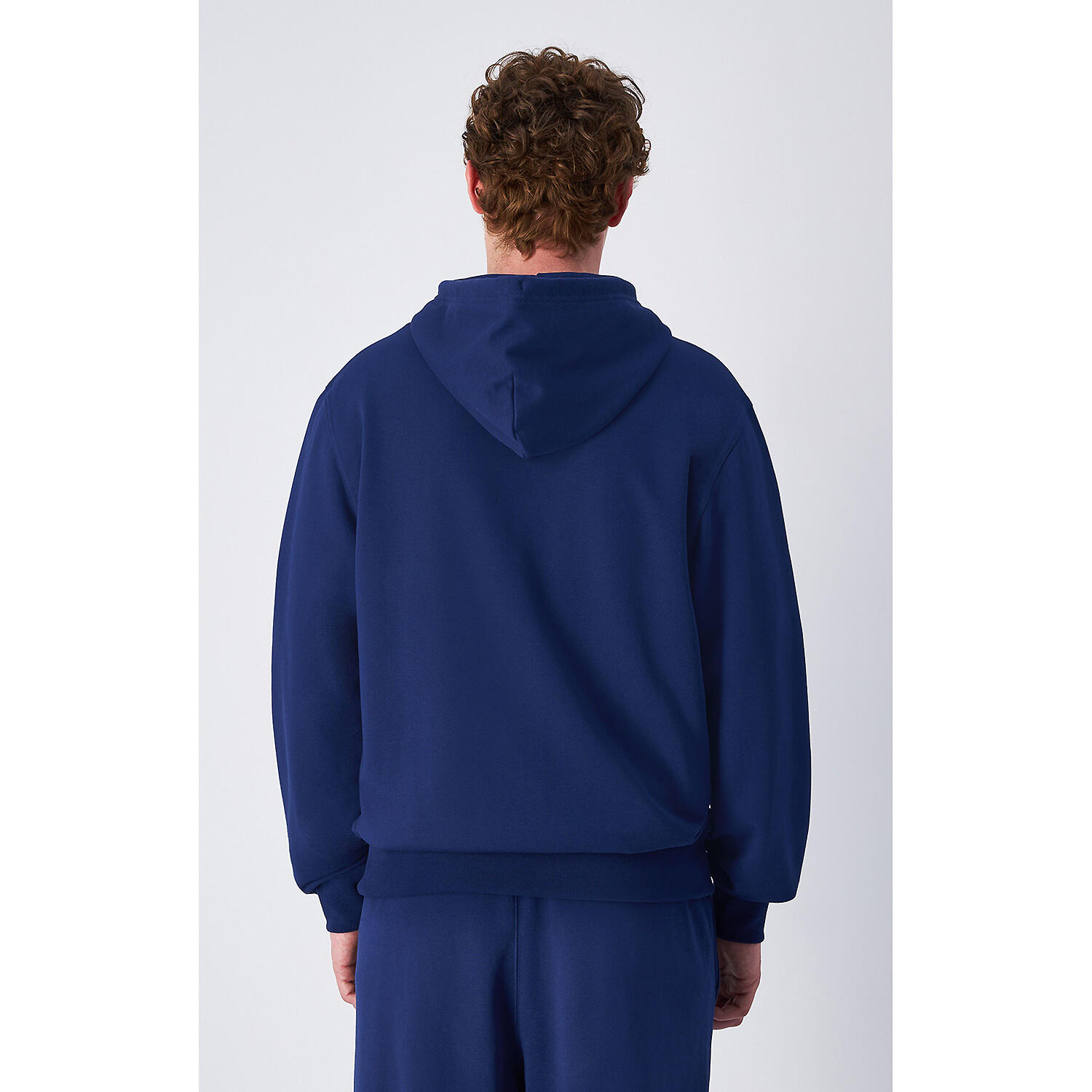 Champion FULL ZIP HOODIE SWEATSHIRT Heavy Soft Compact Blu Navi Uomo, S 3/3