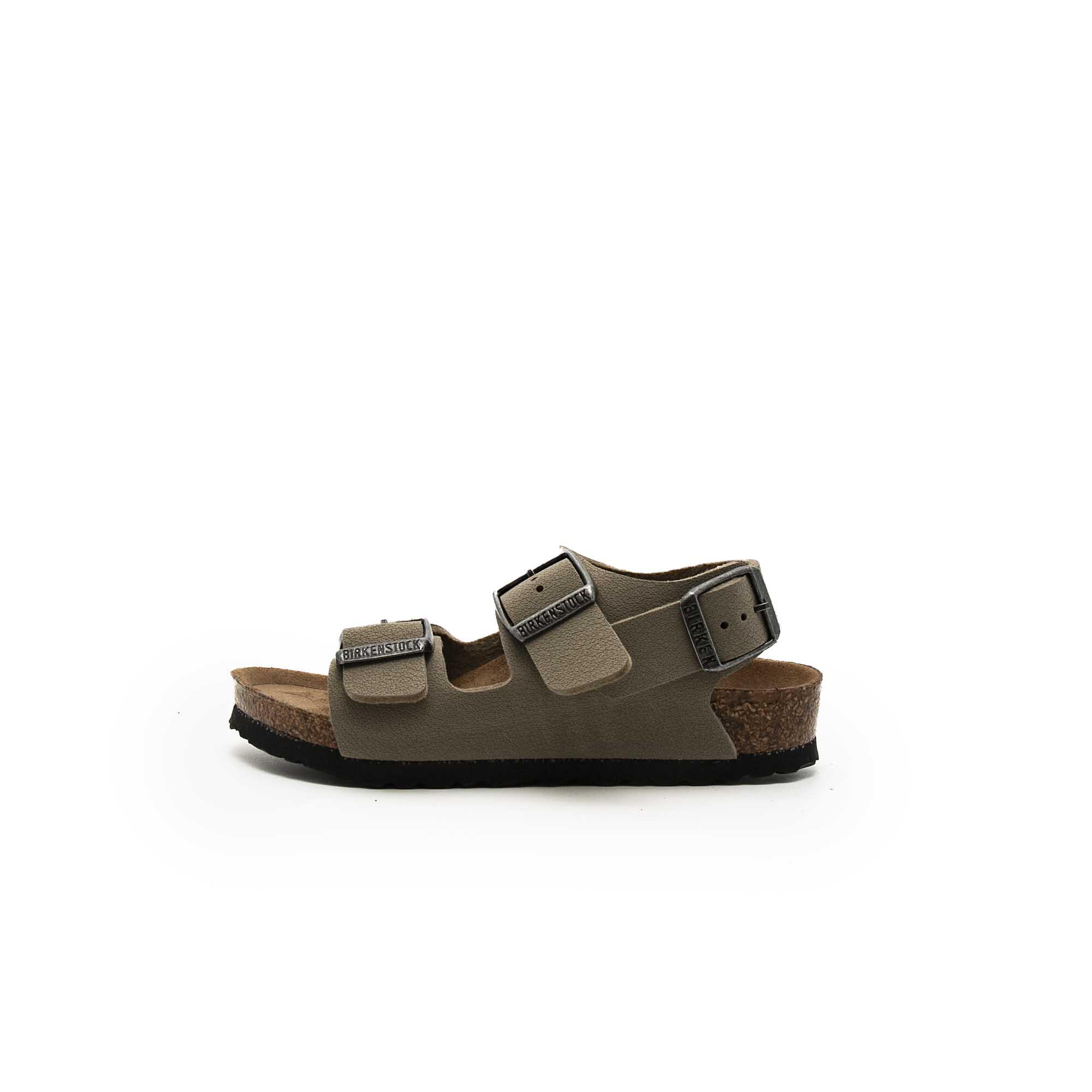 Birkenstock Milano Sandalen Kids Earthy Faded Khaki Veg, Birkibuc Kind 1/5