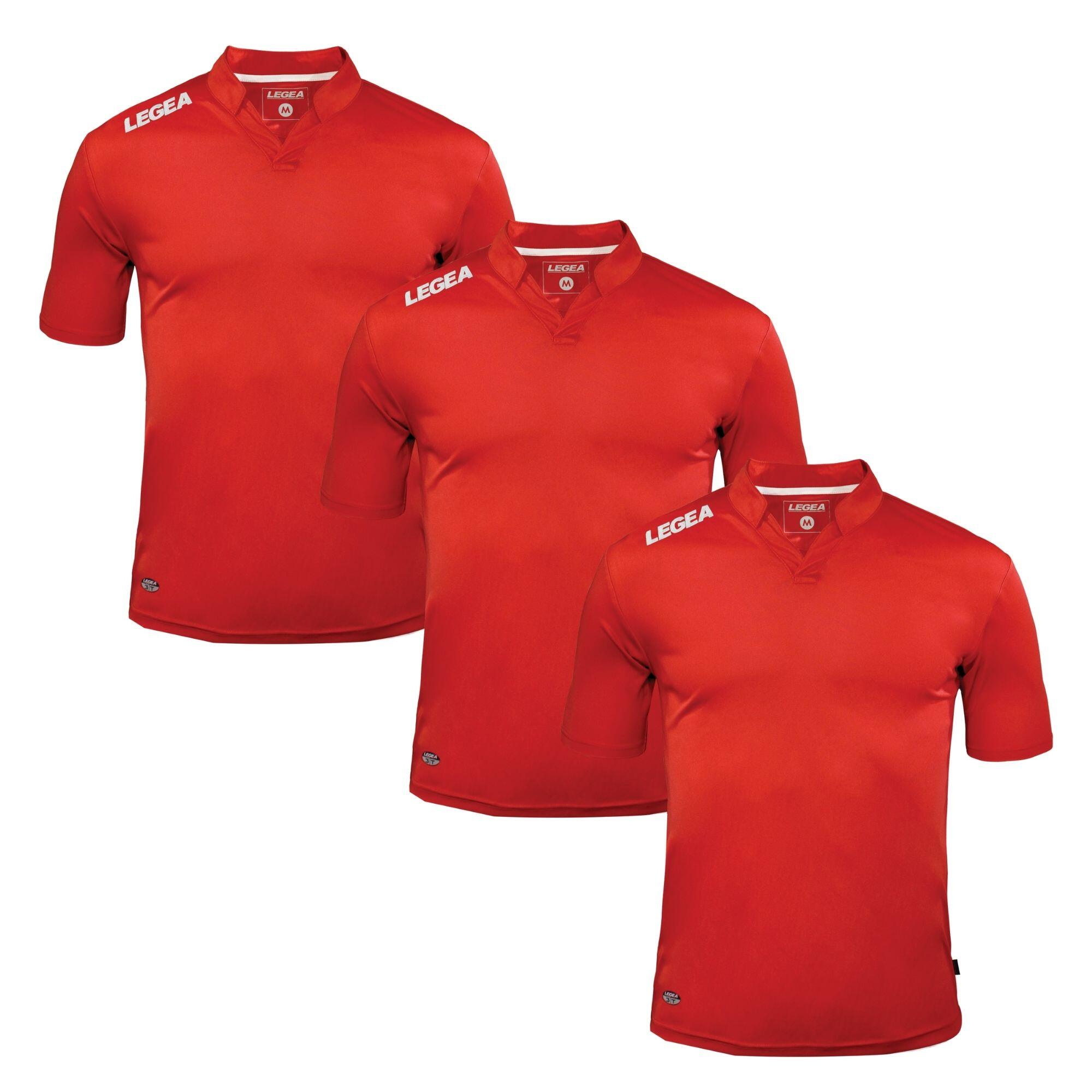 Legea - 3 Maillots De Football Ajaccio Rouges - Polo Manches Courtes - Rouge - 42 M/l - Decathlon