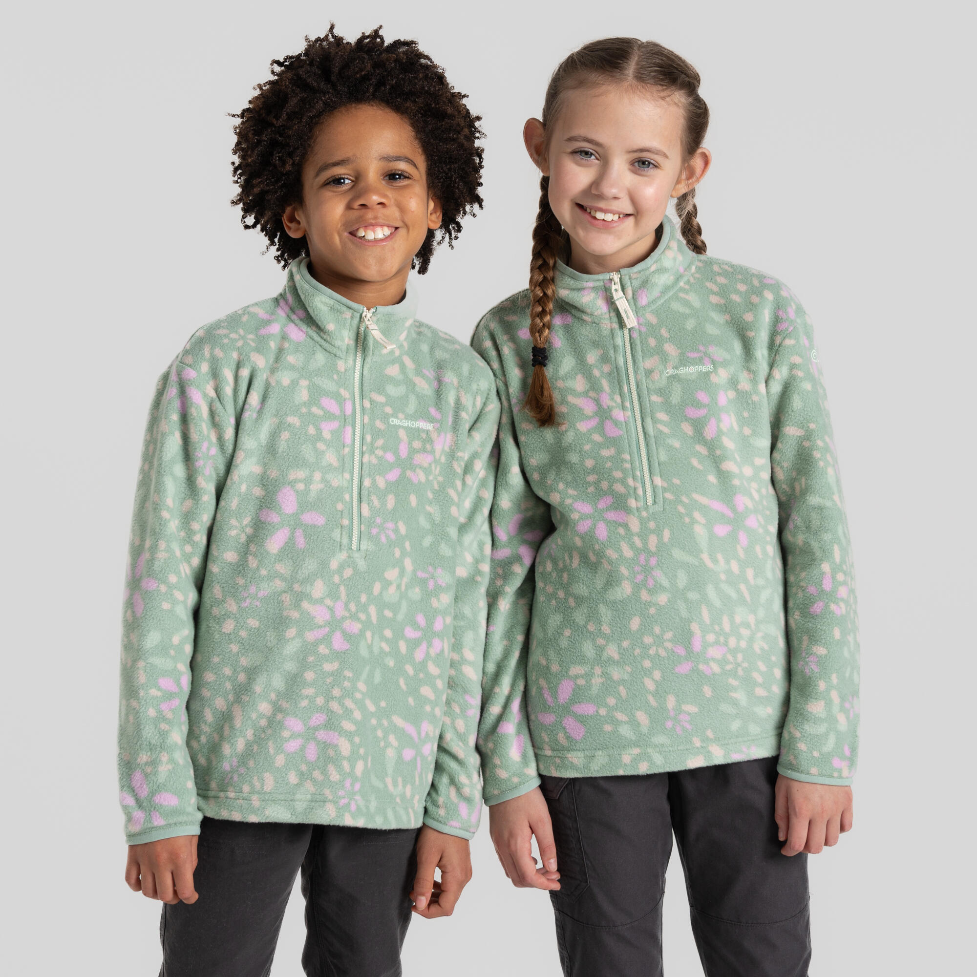 CRAGHOPPERS Kids Calke Half Zip Fleece