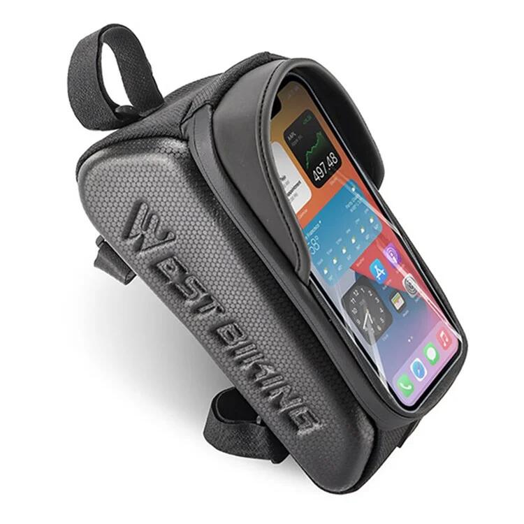 Bolsa para telemóvel para tubo superior em pele + eva + poliéster 0,8l