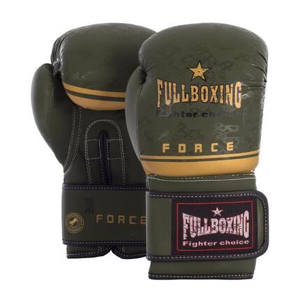 Rękawice bokserskie Fullboxing Force Zielony Militarny 10 oz