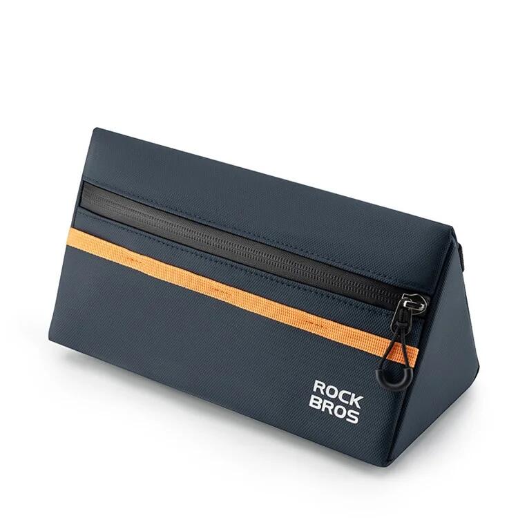 ROCKBROS 1,3L Fahrrad-Lenkertasche, Polyester Fahrrad-Aufbewahrungstasche - Dunkelblau