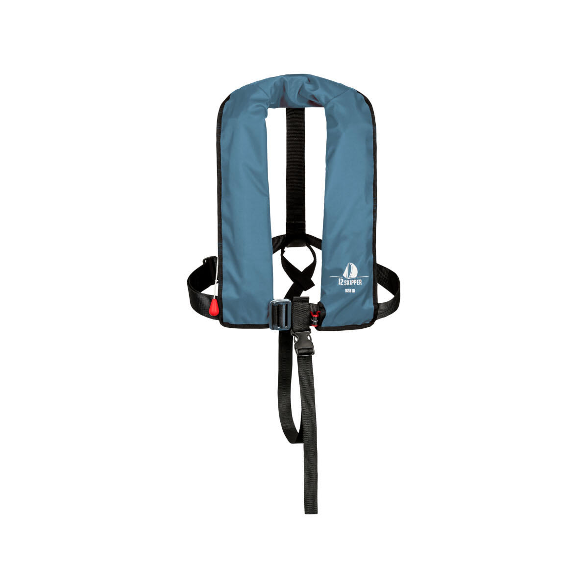 12SKIPPER Automatik-Rettungsweste 165N ISO mit Harness, stahlblau