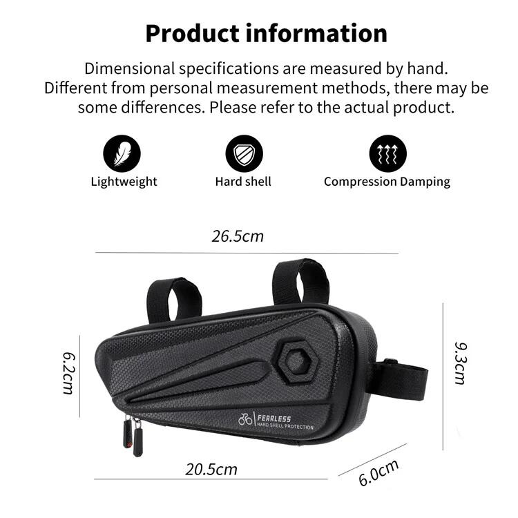 Borsa riflettente impermeabile per tubo sella bici 6/7