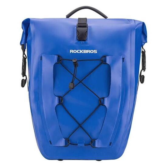 Borsa impermeabile per bici pieghevole per portapacchi posteriore - Blu