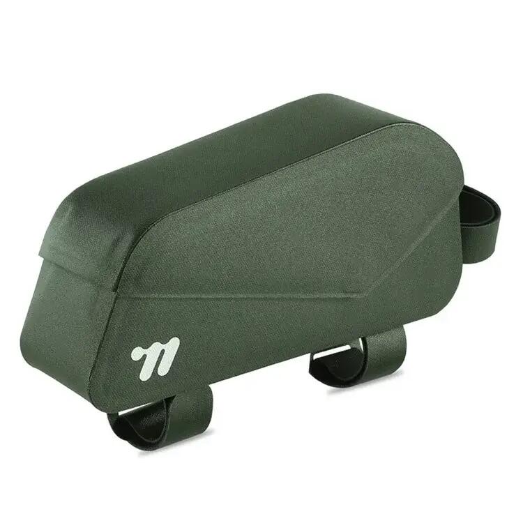 Magnetic Flap Top Tube Bike Bag - Olive Green