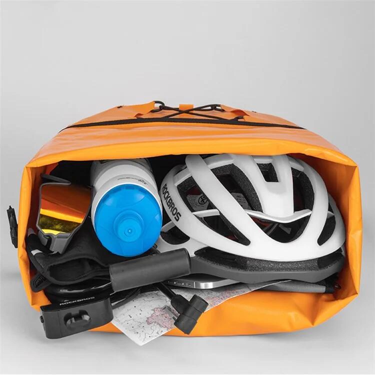 Borsa bici impermeabile pieghevole per portapacchi posteriore 7/7