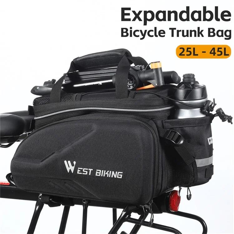 Sacoche de rangement de porte-bagages arrière de vélo en polyester 2/7